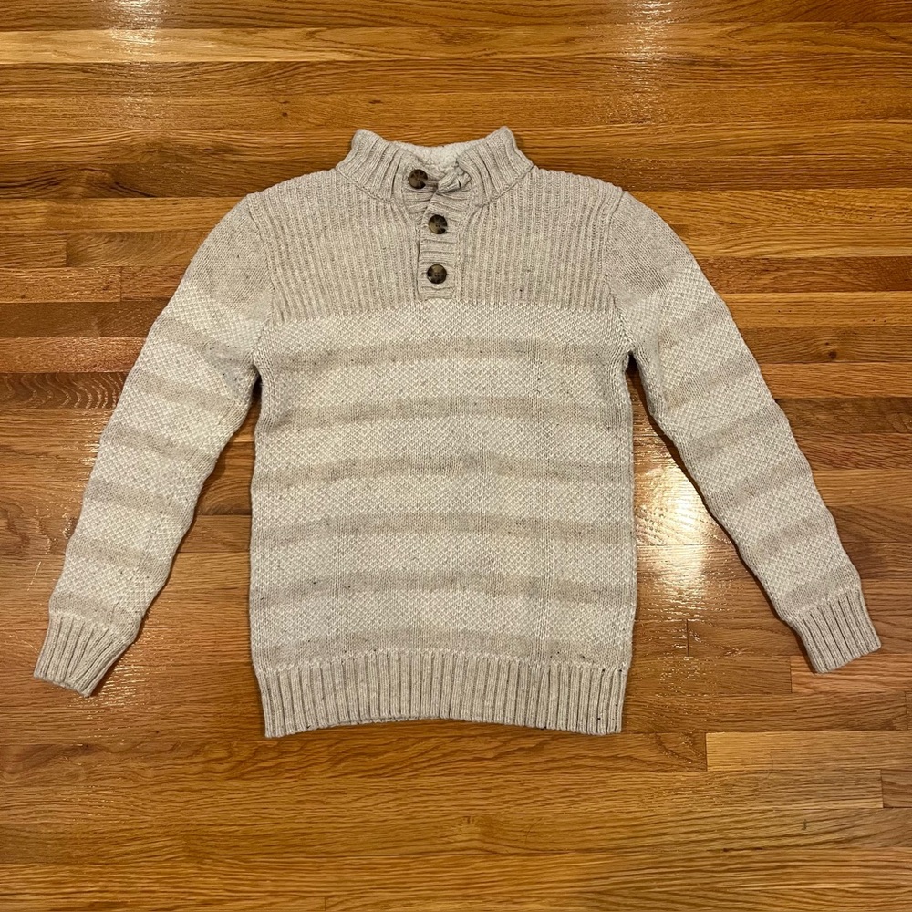 Cat & Jack beige/gray sweater (L)